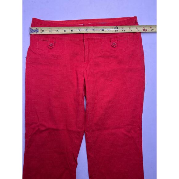 Anthropologie Cartonnier Charlie Crop Flare Pants Burnt Orange Size 4 - Picture 5 of 6